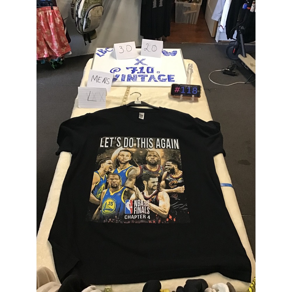 Mens 2018 NBA Finals Chapter 4 Warriors vs Cavaliers Graphic T-Shirt 100% Cotton